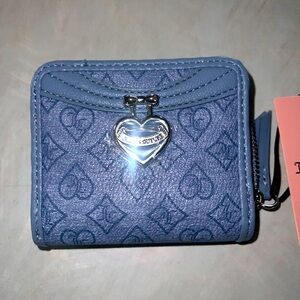 Juicy Couture heart denim like wallet